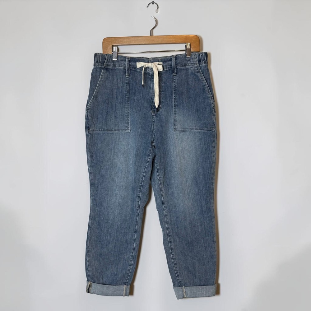 Judy Blue Clearwater High Rise Pull-On Jogger Jeans Cuffed JB88496 size 14W